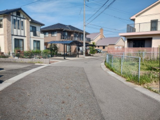 宇部市東岐波売土地の前面道路含む現地写真|前面道路含む現地写真です