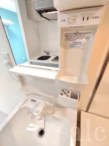 サンフラワーガーデン上落合の設備|細やかな収納がある独立洗面スペースです。　※別部屋