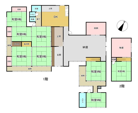 斐川町中洲　戸建ての間取り