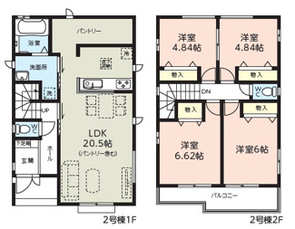 【間取り】 | 蓮田市藤ノ木１丁目　新築分譲住宅
