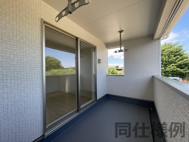 新築戸建・建売　二本松市竹田二丁目　CRADLE GARDEN　全5棟のバルコニー|同仕様