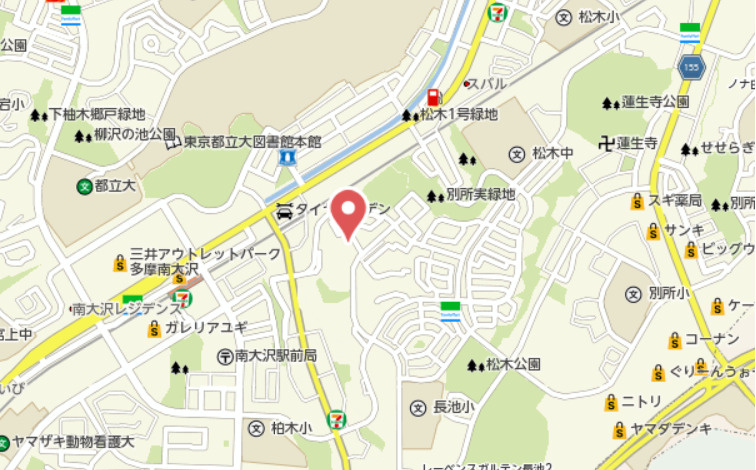 祝　成約済み　ローレルスクエア南大沢　6番館 　八王子市　中古マンションの地図|～仲介手数料無料☆八王子ひなた不動産～ローレルスクエア南大沢6番館 