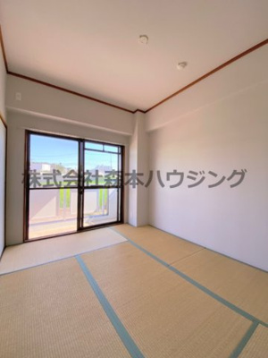 【和室】 | 　フリーディオ山之上 | 柔らかい畳が心地よい和室