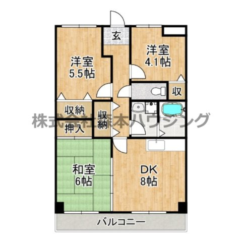 【間取り】 | 　フリーディオ山之上