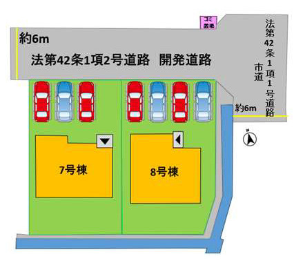 よかタウン／合志市野々島3期／7号棟の区画図