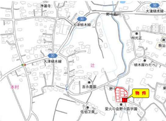 よかタウン／合志市野々島3期／8号棟の地図