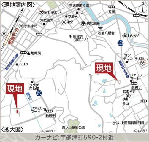 クレイドルガーデン宇多津町第三の地図