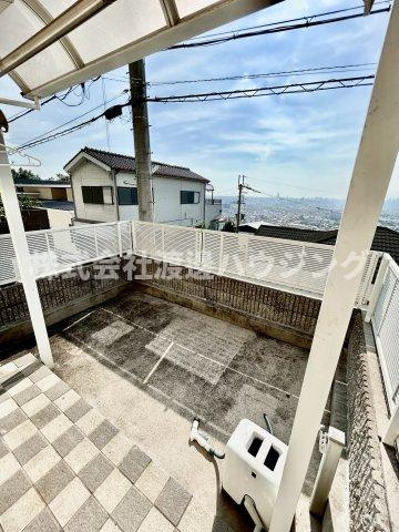 五条町一戸建のバルコニー