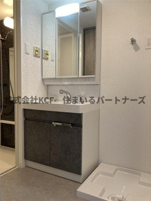 【洗面所】 | S-RESIDENCE久留米六ツ門abreastⅡ | 使いやすい洗面所です