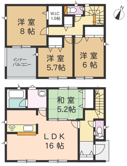 【間取り】 | ＼大 幅 値 下 げ／古川境野宮第５期　１号棟