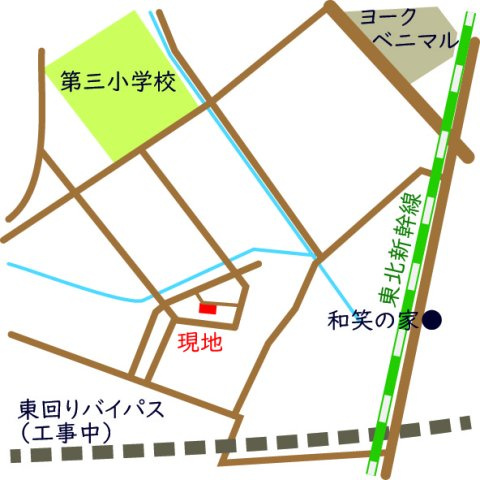 【地図】 | ＼大 幅 値 下 げ／古川境野宮第５期　１号棟