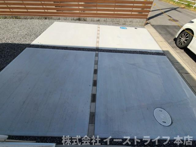 【新築戸建】　いわき市泉滝尻2丁目第2　全3棟　長期優良住宅の駐車場|1号棟写真　カースペースです。