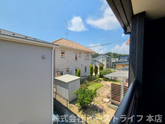 【新築戸建】　いわき市泉もえぎ台第2　全２棟　長期優良住宅　ラスト1棟の展望|インナーバルコニーからの眺望です。
