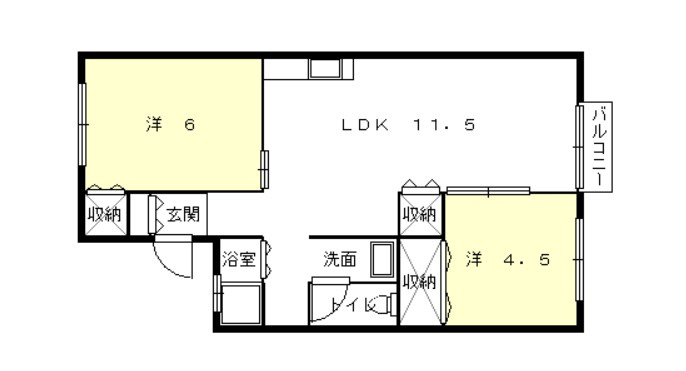 河野コーポの間取り