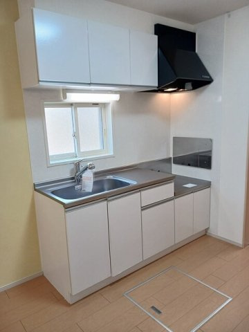 ハピネス　沼田のキッチン|コンパクトなキッチンで掃除もラクラク