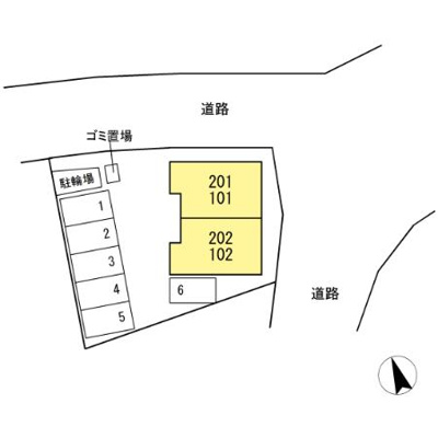 【区画図】 | ラ・クレール 1LDK