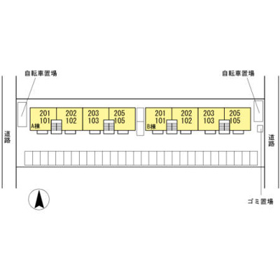 【区画図】 | フェリーチェ B棟