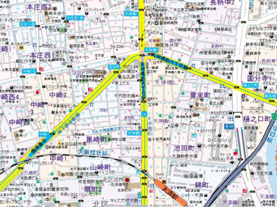 【地図】 | T's  SQUARE 天神橋