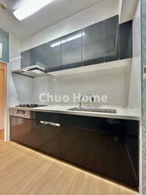 【キッチン】 | リバーウエストB館 | ワイドで収納豊富なシステムキッチン