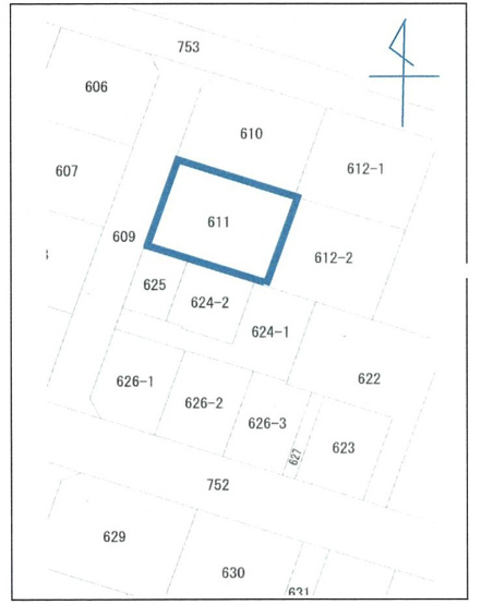 【土地図】 | 深谷市緑ヶ丘　売地　建築条件なし