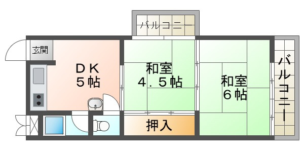 垂水ハイツの間取り