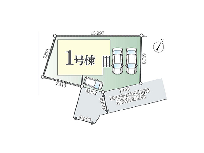 【区画図】 | 富士見市上沢3丁目　新築一戸建住宅　全1棟　(ふじみ野店) | カースペースには駐車3台可能です！※車種による