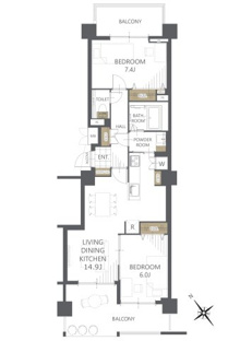 【間取り】ガーデンプラザ新検見川４番館 