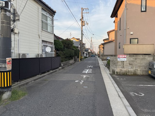 中央区女池3丁目　土地の前面道路含む現地写真|前面道路は新潟市道です