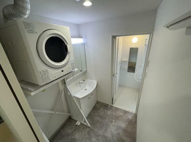 セカンドパレス上水前寺の独立洗面台