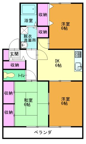ラ・セジュール Ｂの間取り