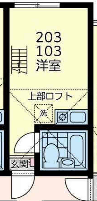 横浜市保土ケ谷区保土ケ谷町１丁目のアパートの間取り