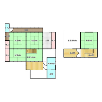 【間取り】 | 春日町山田中古住宅 | 母屋