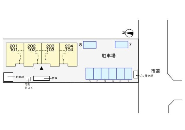 テゾ－ロの区画図|セブンイレブン福井灯明寺１丁目まで40m