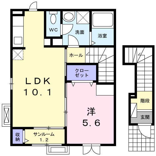 テゾ－ロの間取り