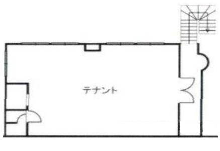 栗東市中沢３丁目の店舗一部の間取り
