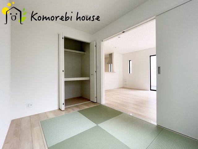 上尾市大谷本郷　第7　新築一戸建て　クレイドルガーデン　04の和室|和室があれば客間としても活用できます