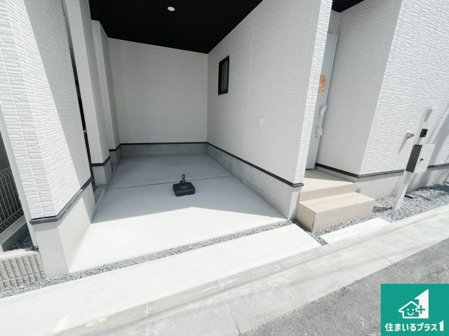 門真市舟田町　第2期　新築一戸建ての駐車場|駐車スペース！散水栓があるので、こまめに愛車を洗えます！