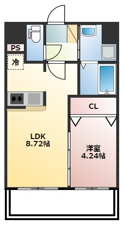 【間取り】 | カルム空港南 | 別号室の写真になります。現況優先。