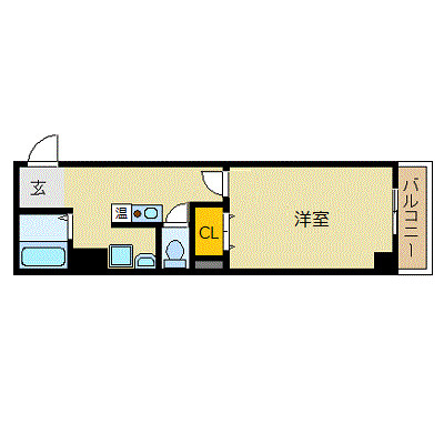 【間取り】 | ブルーノ長堀
