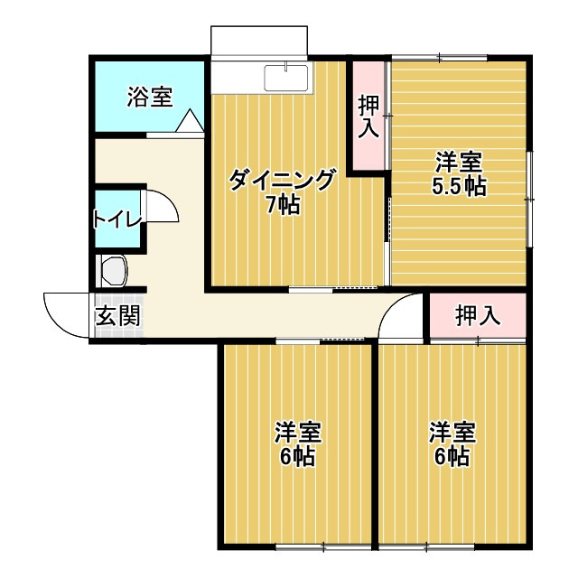サンハウスの間取り