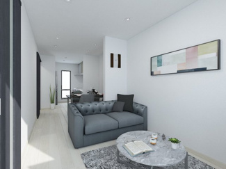 【外観】 | 右京区嵯峨中又町 | お客様のご都合に合わせて現地へご案内いたします！
《リビング：ステージングイメージ》※家具・小物はCGによるインテリアイメージであり、家具の設置サイズを保証するものではございません。※家具配置はTV配