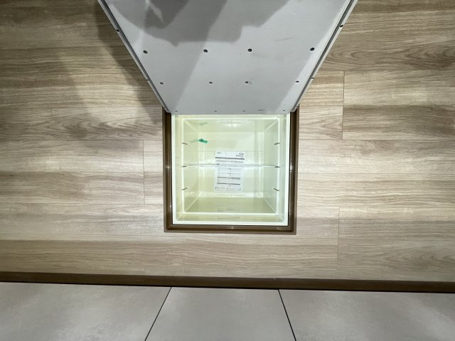 新築戸建・建売　大泉市寄木戸7期　GRAFARE　全5棟の収納|キッチン床下収納付きです！防犯用で食品などストックできます！