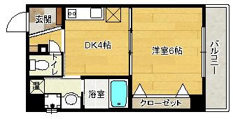【間取り】 | ノブパシオン北梅田