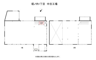 【間取り】 | 岡谷市堀ノ内1丁目 中古工場 | 間取図