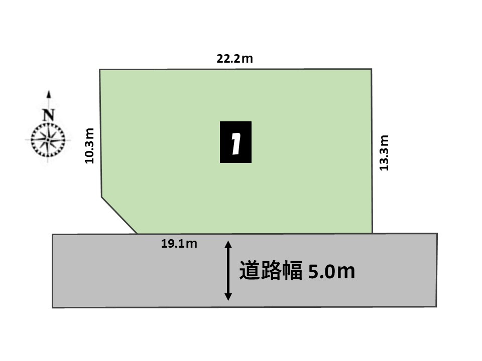 【深谷市小前田　区画図】