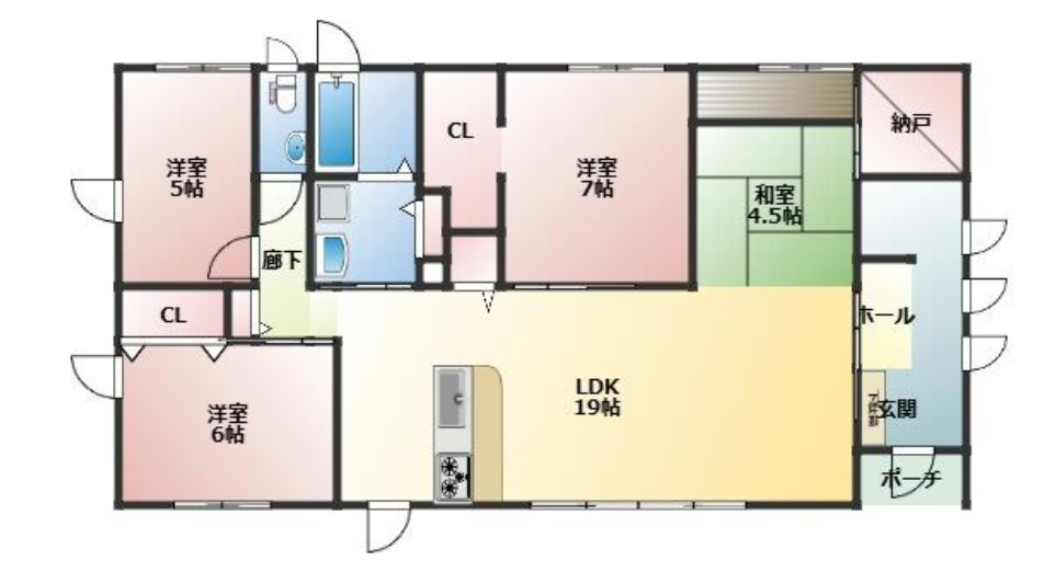 【中古戸建】前橋市小島田町の間取り|■間取り図｜敷地面積：338.89（約102.51坪）　建物面積：101.02（約30.55坪）