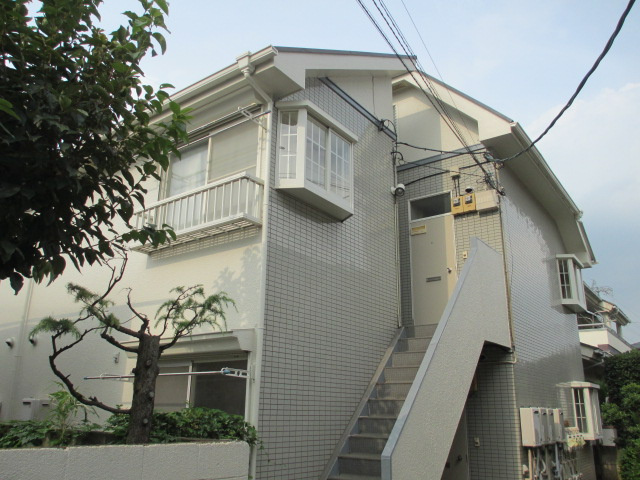 三鷹市深大寺３丁目のアパートの外観パース