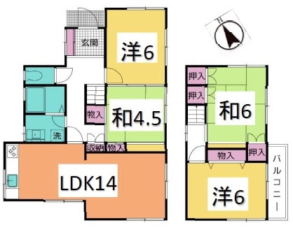 【間取り】 | 神戸市垂水区神和台１丁目　中古戸建
