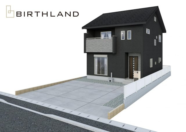 新築戸建・建売　深谷市上柴町西5丁目　BLOOMING GARDEN　全1棟の外観パース|【完成予想図】