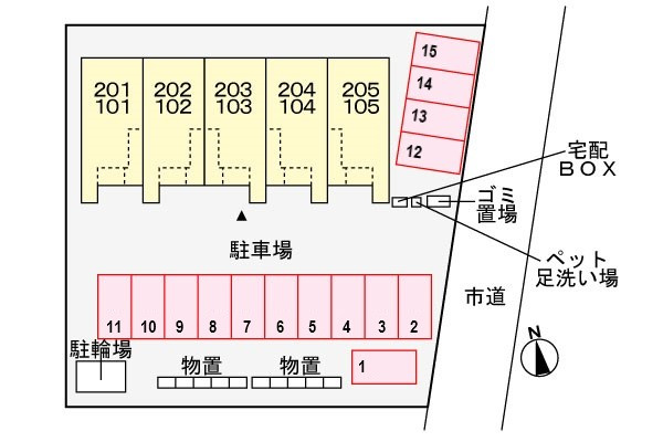 リヴァージュ　Ｋの区画図